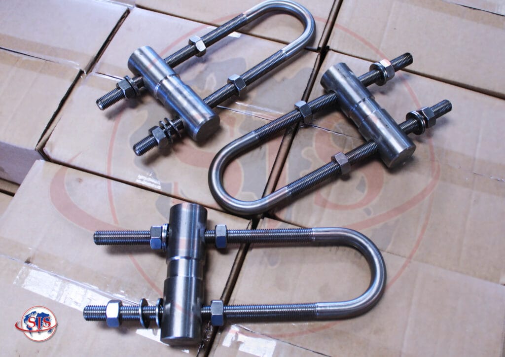 SS 316 U BOLTS WITH NUTS WASHERS & PINS